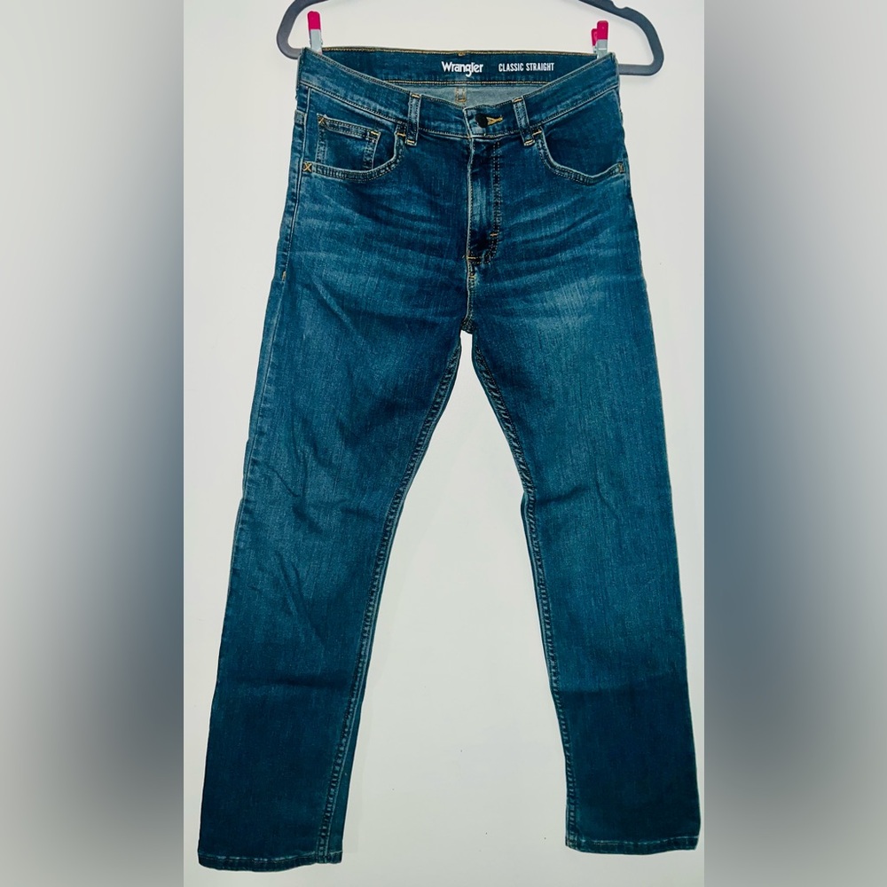 Wrangler Boys Classic Straight Jeans in Dark Blue